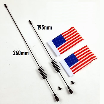 1/10 Simulation Antenna with National Flag